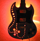 guitar light sculpture